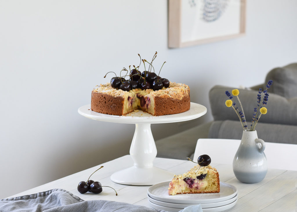 Cherry, Lemon & Almond Cheesecake