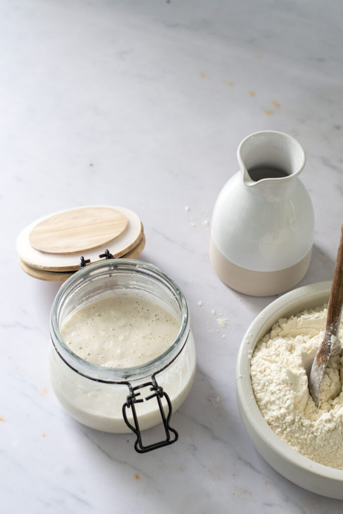 White sourdough starter