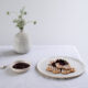 sourdough waffles with Blackcurrant compote