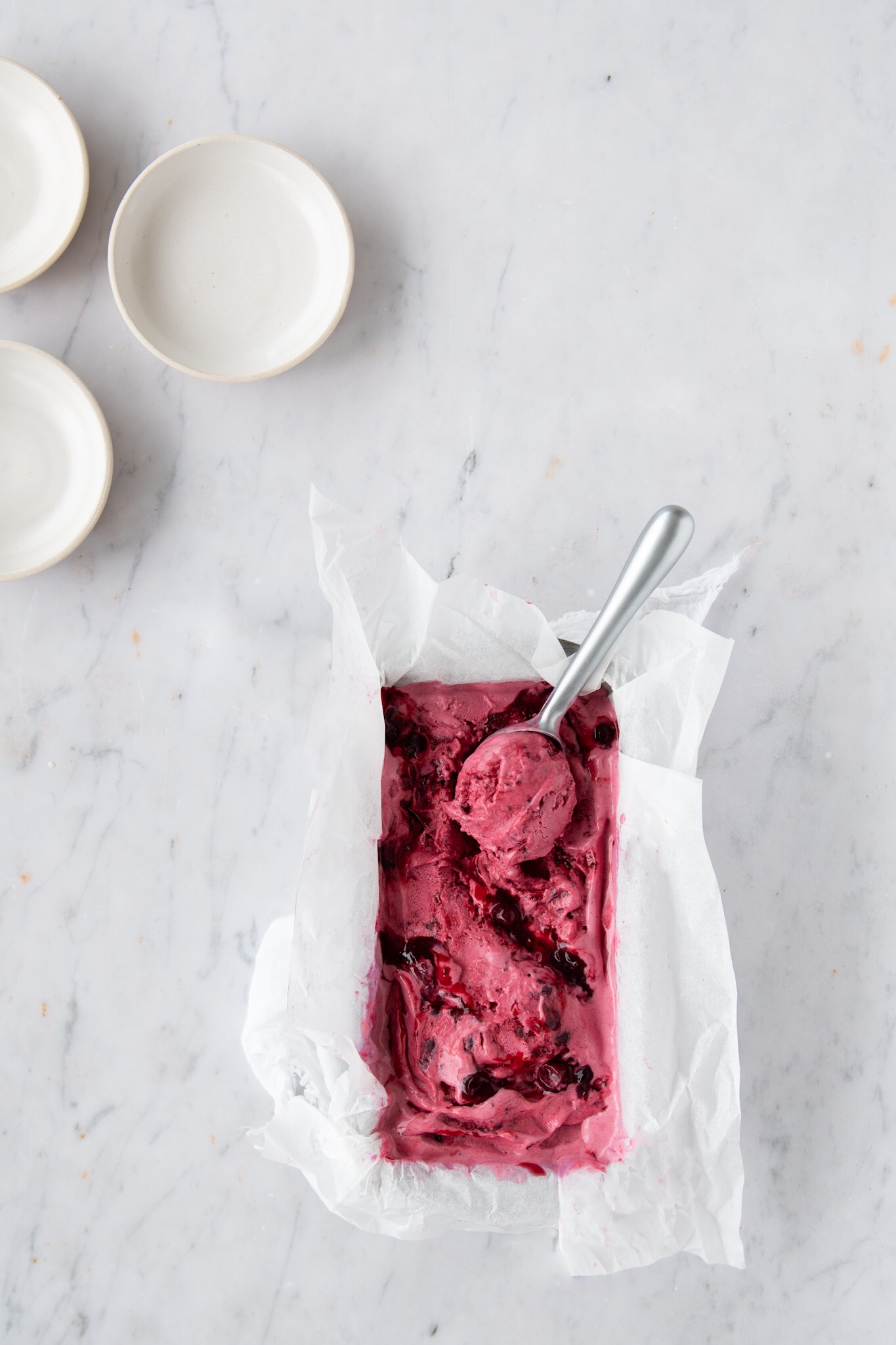 Blackcurrant Ripple Ice-cream