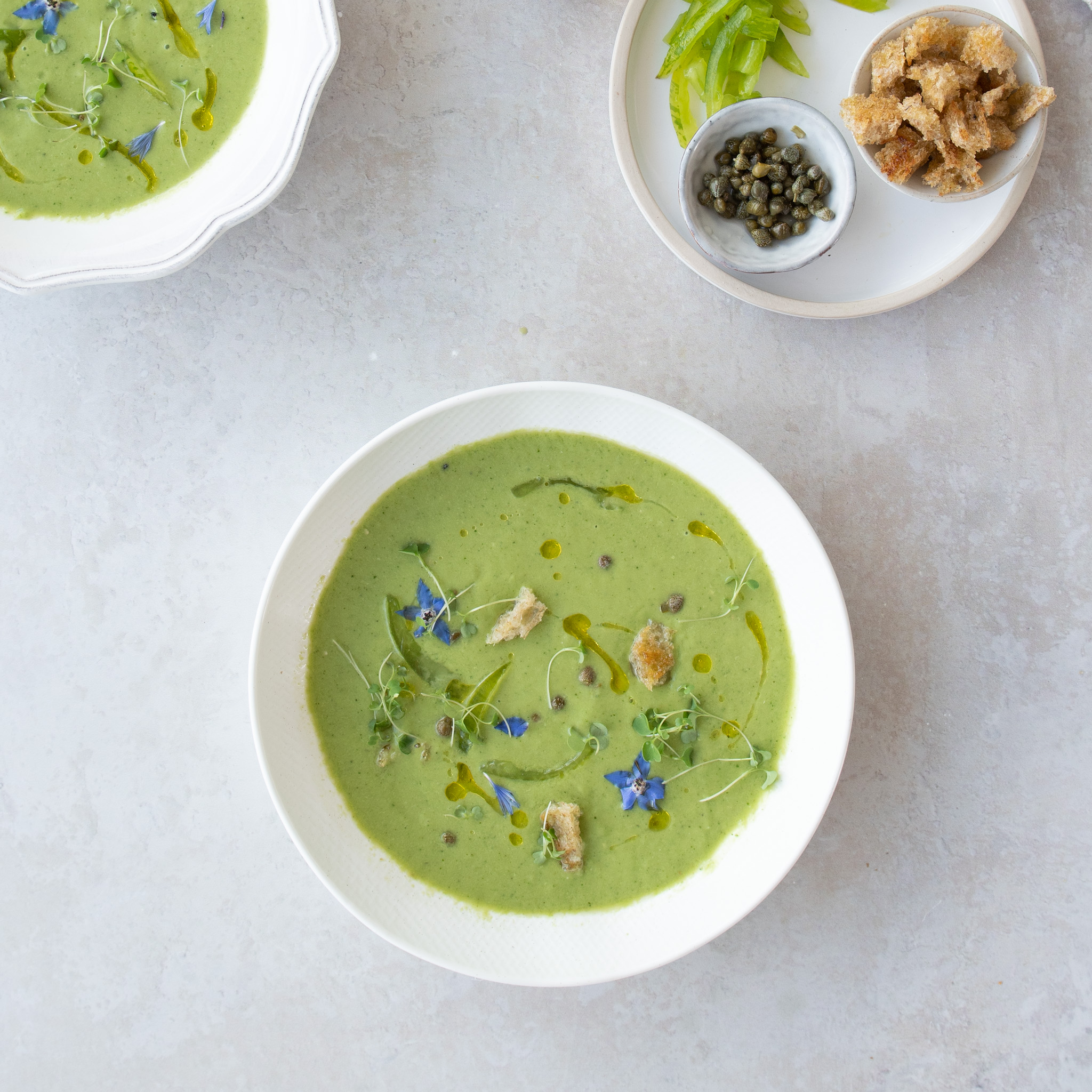 Green gazpacho top