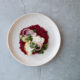 Spiced Monkfish, Barley & Beetroot Risotto