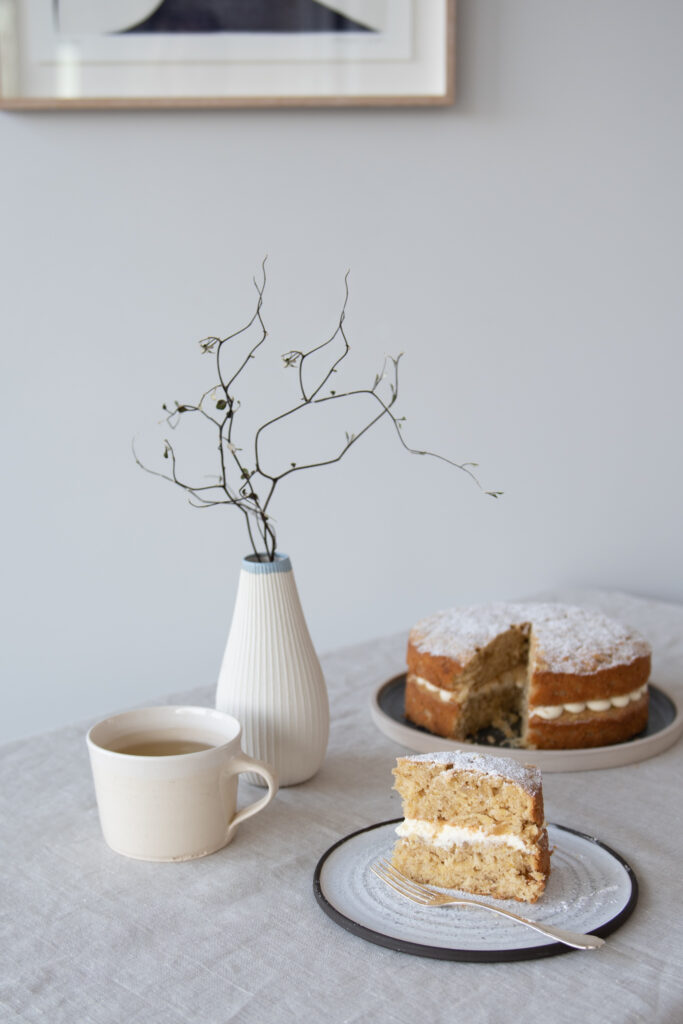 Parsnip, & Ginger Cake with Lemon Cream Cheese Frosting 