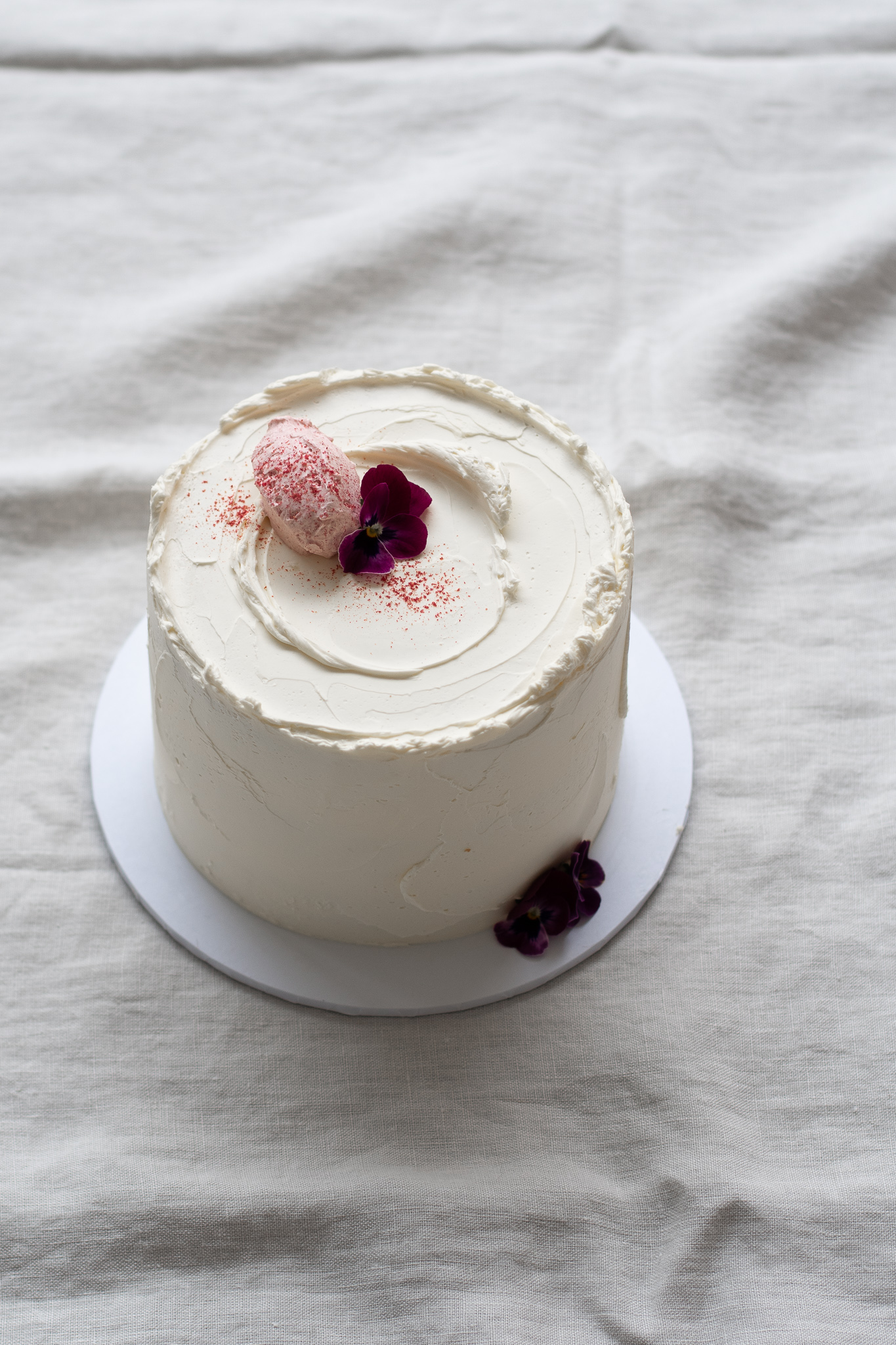 Raspberry and Vanilla Cake.