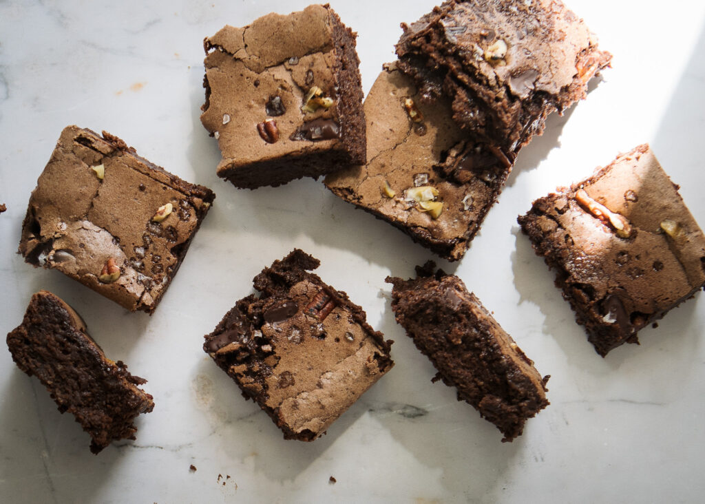 Rye Sourdough Brownies