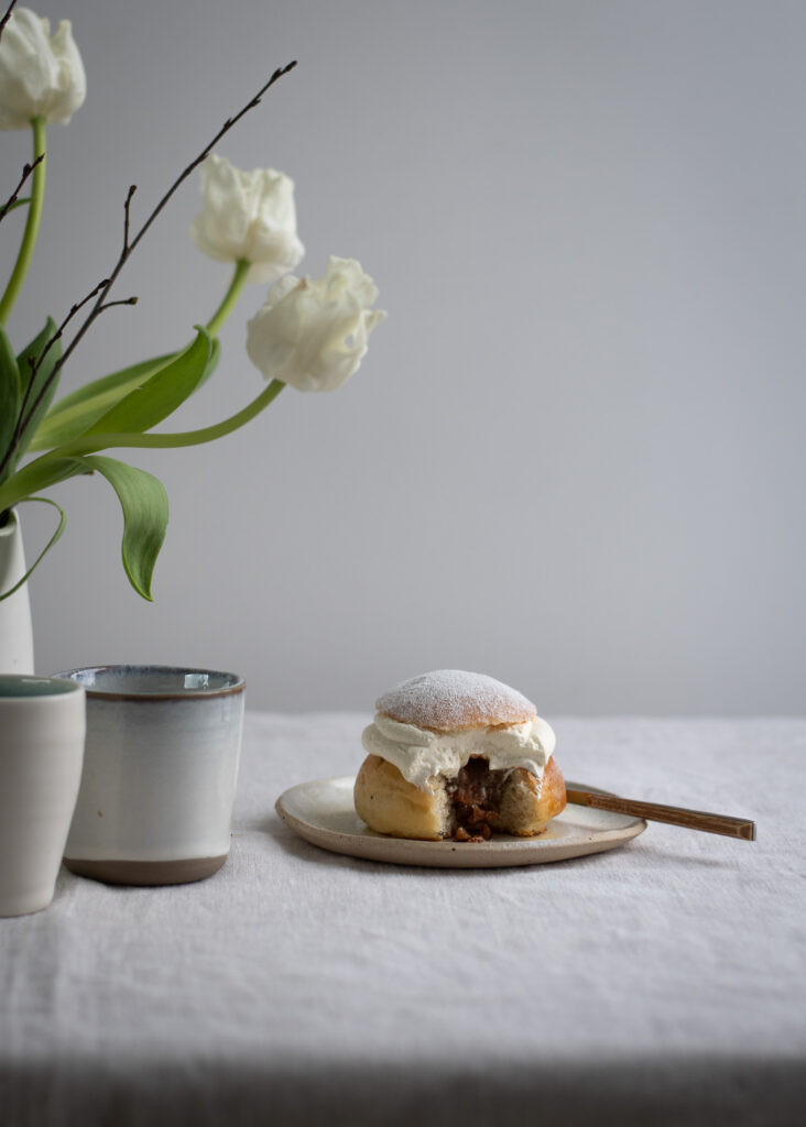 Roasted Almond Filled Semlor