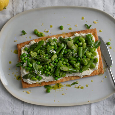 Lemony Spring Vegetable Tart